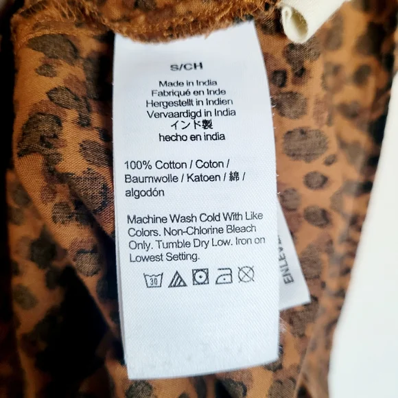 Madewell Flutter-Sleeve Wrap Mini Dress in Painted Leopard - Picture 8 of 9